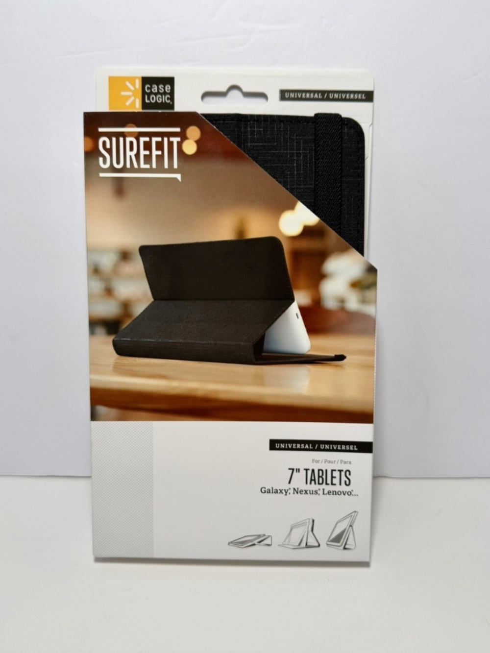 Case Logic Universal Sure Fit Tablet Folio Case Stand for 7-8" Tablets BLACK